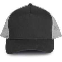 Gorra trucker algodón grueso Gris