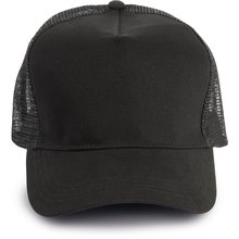 Gorra trucker algodón grueso Negro