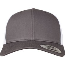 Gorra trucker retro bicolor Gris