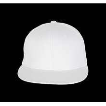 Gorra trucker visera plana Blanco