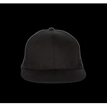 Gorra trucker visera plana Negro