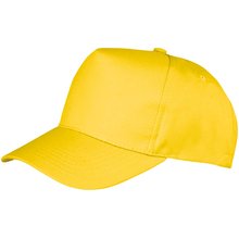 Gorra con visera curva Amarillo