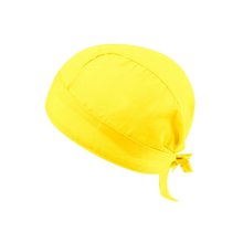 Gorro bandana de cocina con cintas de ajuste Amarillo