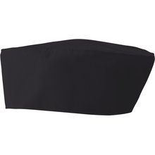 Gorro de cocinero anti arrugas Black