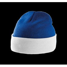 Gorro con dobladillo bicolor Azul