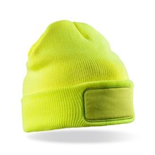 Gorro de doble punto para estampar Amarillo