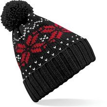 Gorro de estrellas con pompón Black / Classic Red / White