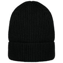 Gorro de lana merina unisex Black