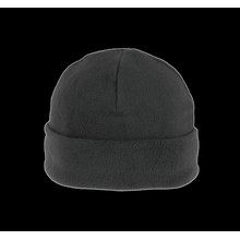 Gorro micropolar con dobladillo Negro / Gris 51 cm