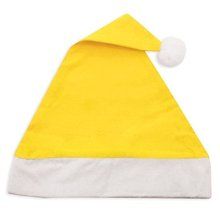 Gorro de Navidad en Fieltro Colores Amarillo