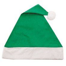 Gorro de Navidad en Fieltro Colores Verde