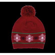 Gorro navideño con pompón Cherry Red