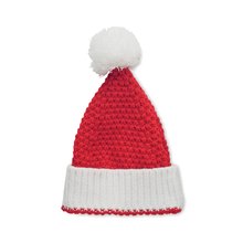 Gorro Navideño de Punto Rojo