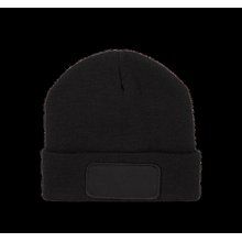 Gorro con parche y forro polar Black