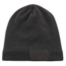 Gorro Personalizable Punto e Interior Polar Negro