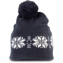 Gorro de punto con estrellas Azul