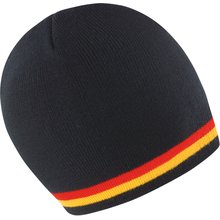 Gorro a rayas Black / Red / Gold