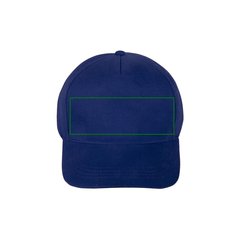 Gorra Algodón Peinado 5 Paneles con Velcro | Frontal | 100 x 35