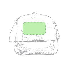 Gorra camuflaje de 5 paneles en algodón | Frente