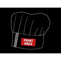 Gorro de Cocinero Negro Ajustable | Zona inferior centro