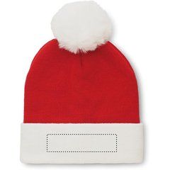 Gorro Navideño con Borla | Frontal Inferior