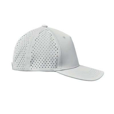 Gorra 5 paneles ventilada secado rápido