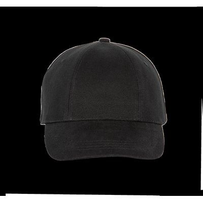 Gorra 6 paneles algodón Black