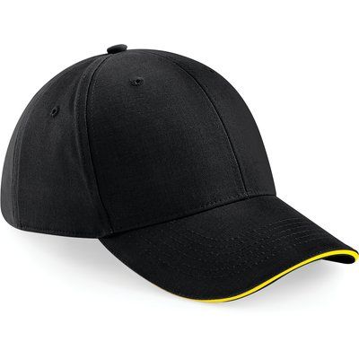 Gorra de 6 paneles Black / Yellow