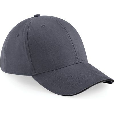 Gorra de 6 paneles Graphite Grey / Black