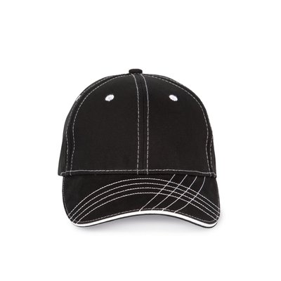 Gorra ajustable Negro / Blanco