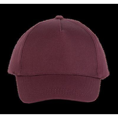 Gorra ajustable mediante tira autoadhesiva Burgundy