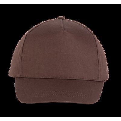 Gorra ajustable mediante tira autoadhesiva CHOCOLATE