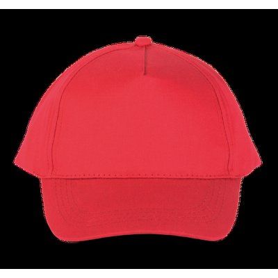 Gorra ajustable mediante tira autoadhesiva Red