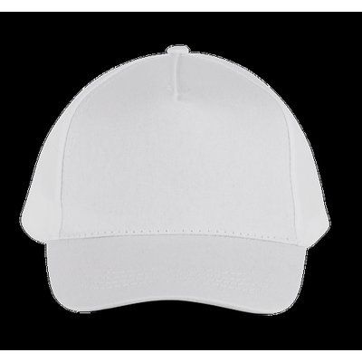 Gorra ajustable mediante tira autoadhesiva White