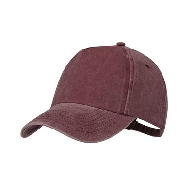 Gorra de algodón 100% efecto lavado Roj