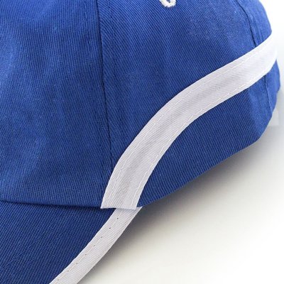 Gorra algodon 5 paneles ribeteada con cierre de velcro