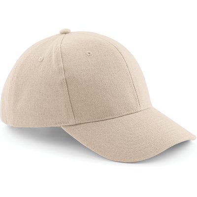 Gorra de algodón 6 paneles Beige