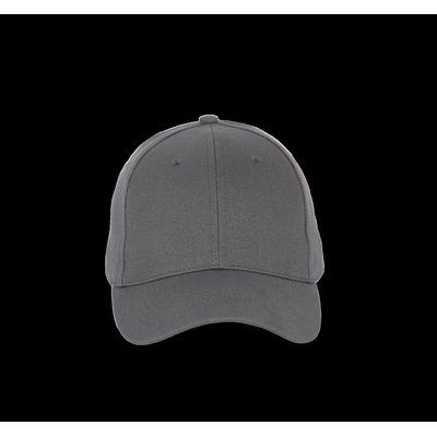 Gorra de algodón con 6 paneles y cierre ajustable DARK GREY