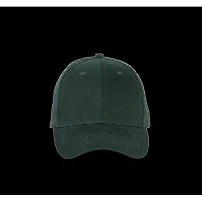 Gorra de algodón con 6 paneles y cierre ajustable Forest Green