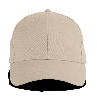 Gorra de algodón ajustable Beige