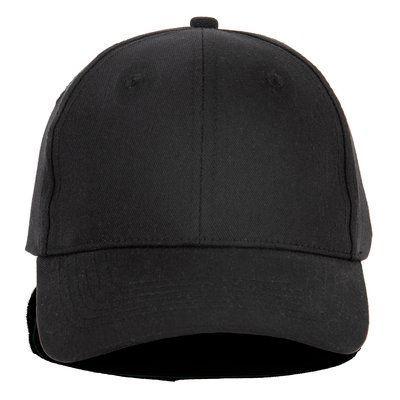 Gorra algodón cierre autoadherente Black