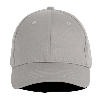 Gorra algodón cierre autoadherente Gris