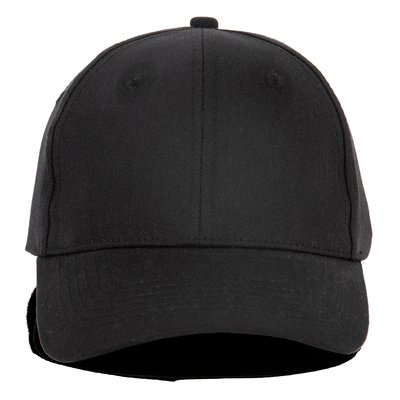 Gorra algodón cierre autoadherente Negro