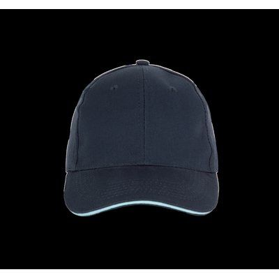 Gorra algodón cierre hebilla metálica Navy / Sky Blue