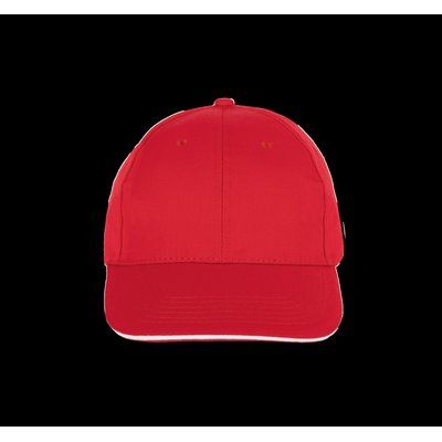 Gorra algodón cierre hebilla metálica Red / White