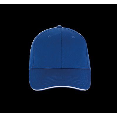 Gorra algodón cierre hebilla metálica Royal Blue / White