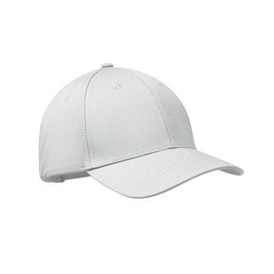 Gorra de algodón con cierre visera Blanco