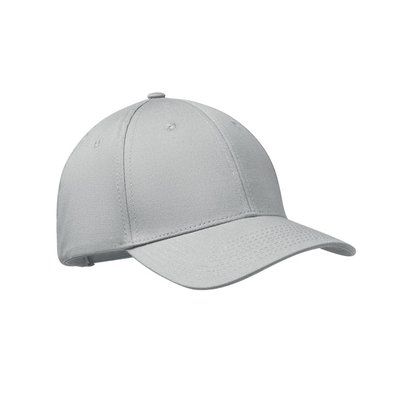 Gorra de algodón con cierre visera Plata