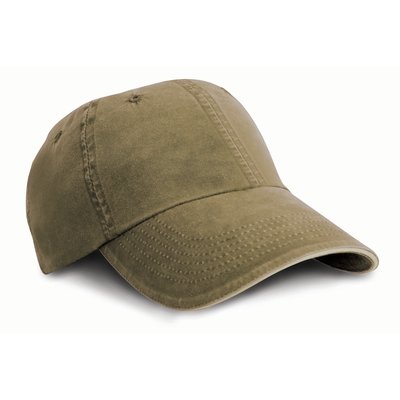 Gorra algodón fino Gris / Verde