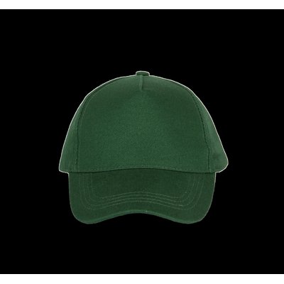 Gorra de algodón grueso con 5 paneles Verde